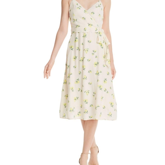 Bloomingdale's Aqua Faux Wrap Dress NWT - Picture 2 of 5